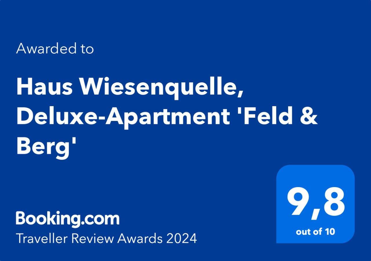 Haus Wiesenquelle, Deluxe-Apartment 'Feld & Berg' Feldberg  Kültér fotó